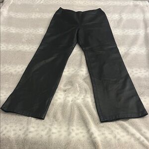 Oscar de La Renta Black Leather Pants